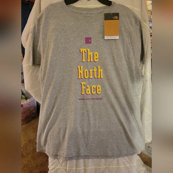 The North Face Heather Grey XXL Short Sleeve Tee - Picture 1 of 4